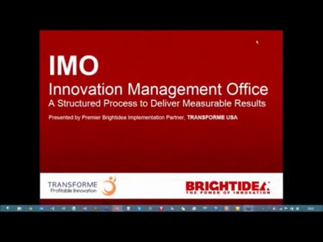 Building an Innovation Management Office with Brightidea – Webinar, January 23