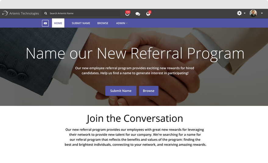 Name Microsite