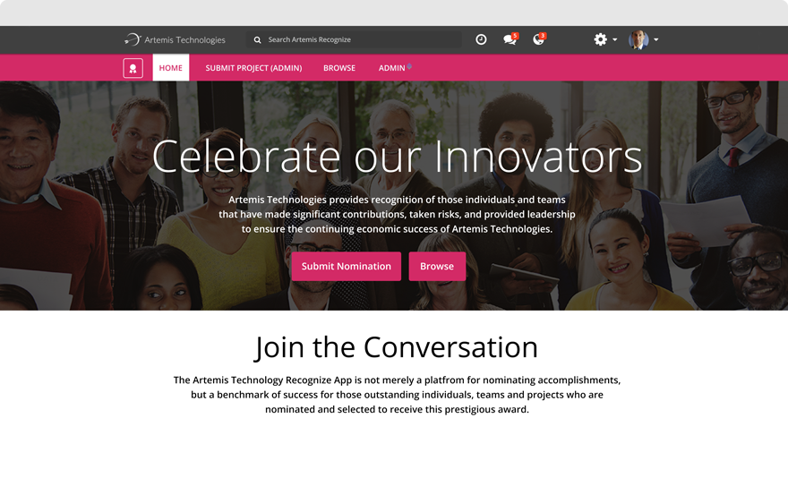 Nomination Microsite