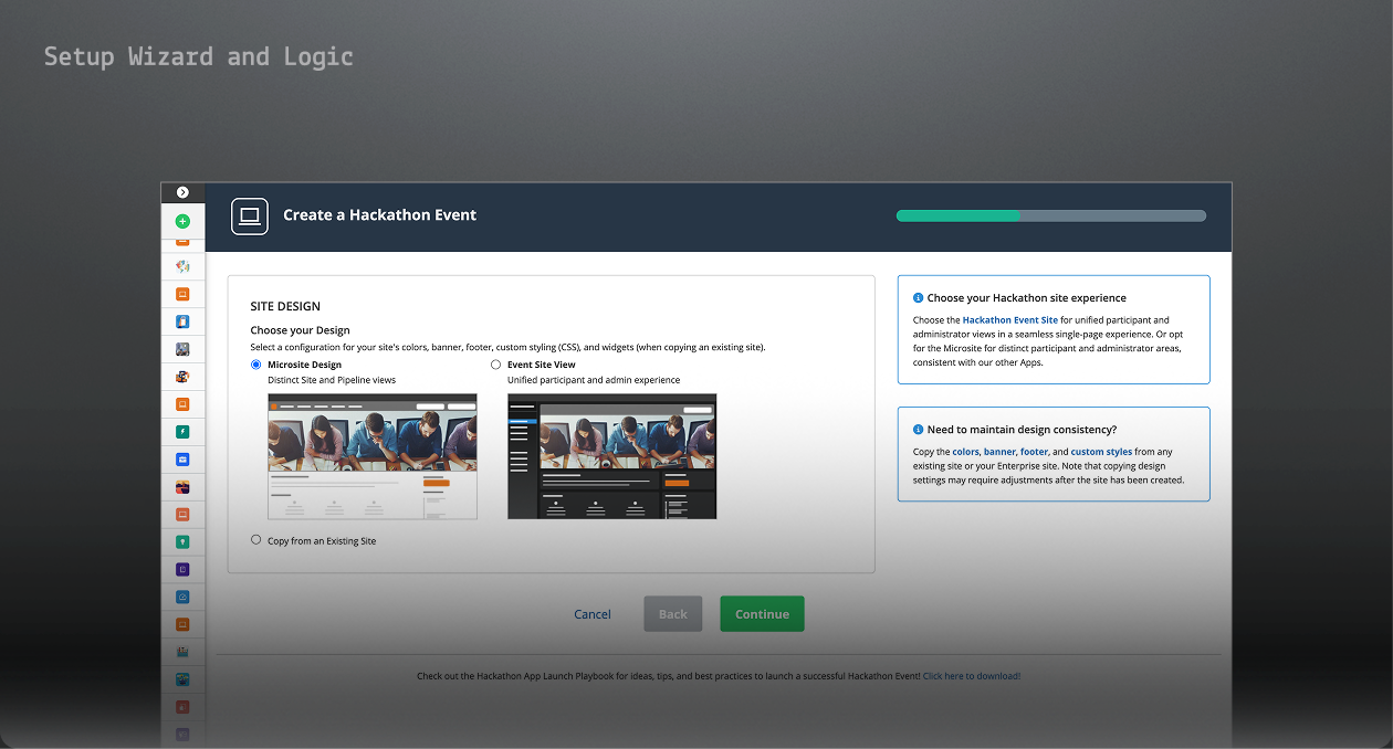 Setup Wizard and Logic
