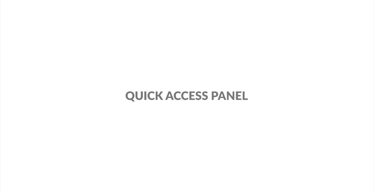 Brightidea Quick Access Panel