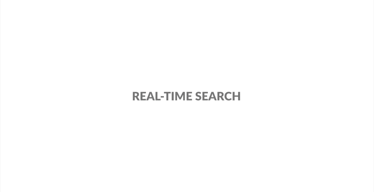Brightidea Real-time Search