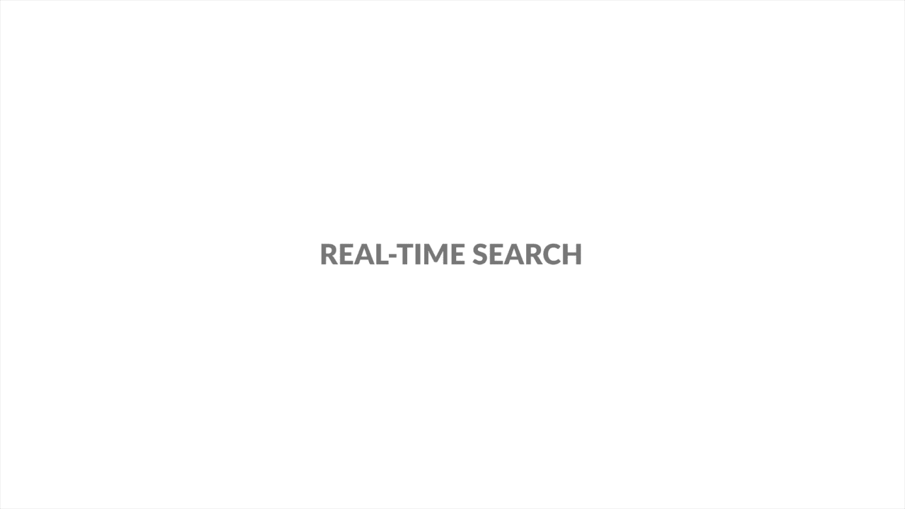 Brightidea Real-time Search Steps View