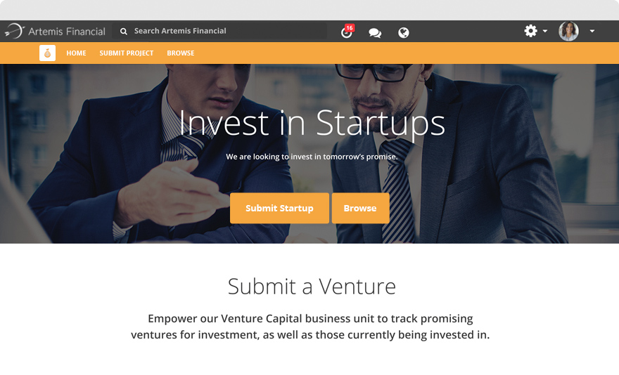 Venture - Microsite