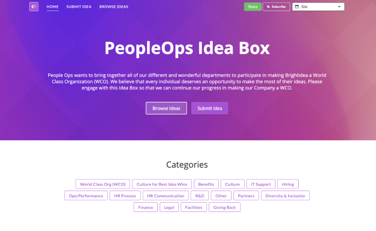 People Ops Idea Box