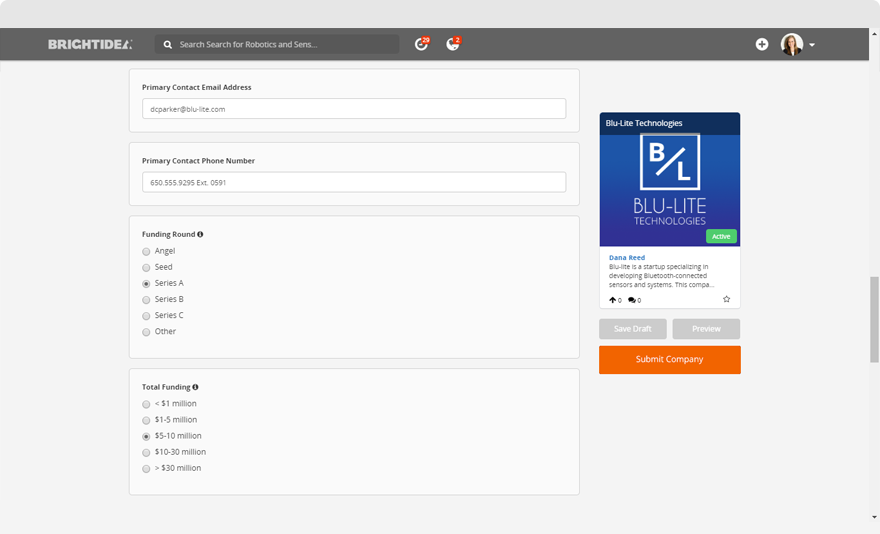 Scout Submission Form Fields