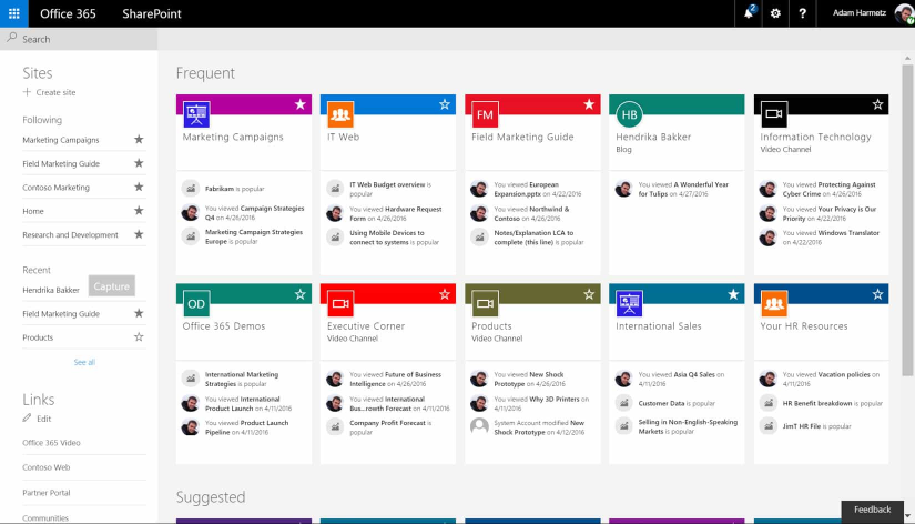 SharePoint Screenshot