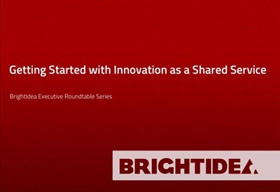 Starting with Innovation as a Shared Service (ISS)